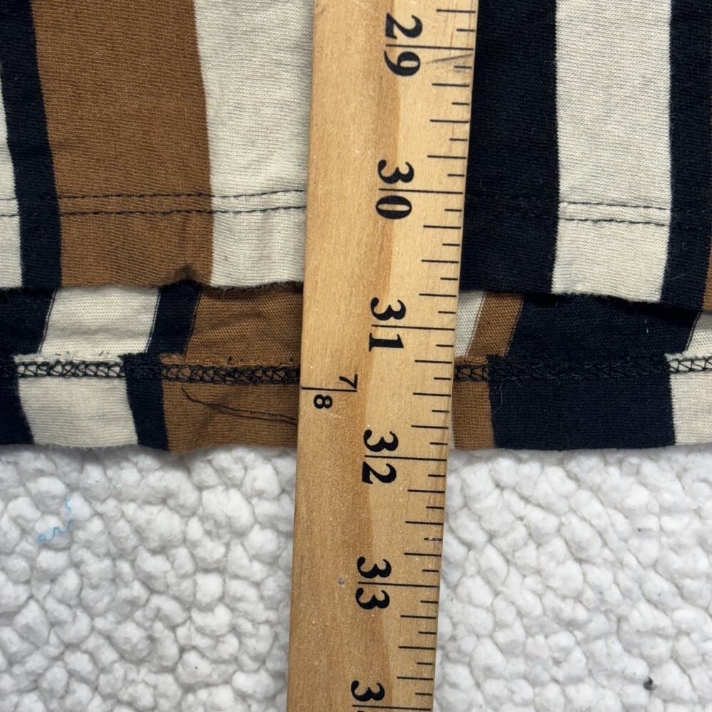 San Francisco Work Shirt XL Brown Black Striped 70s Style Short Sleeve Retro - Picture 5 of 6